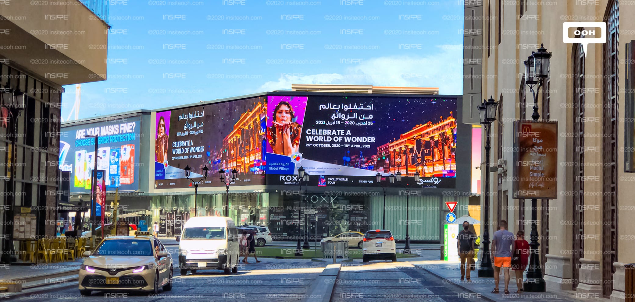 Dubai’s billboards allow you to “Celebrate a world of wonder” in Global